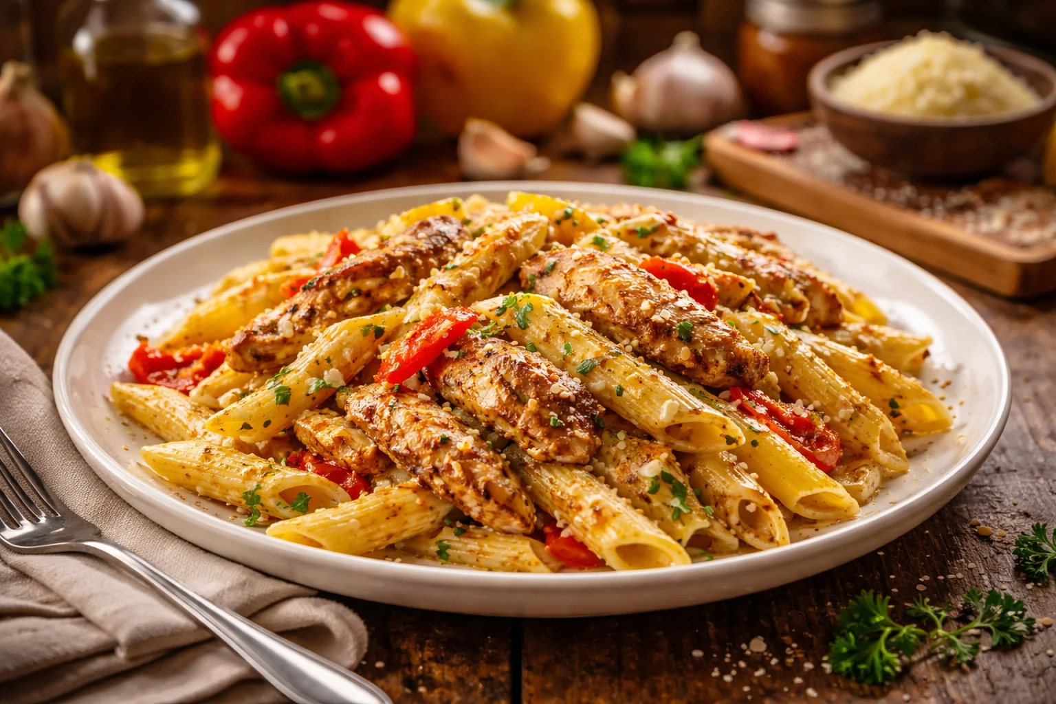 Cajun Chicken Alfredo Pasta in 30 Minutes