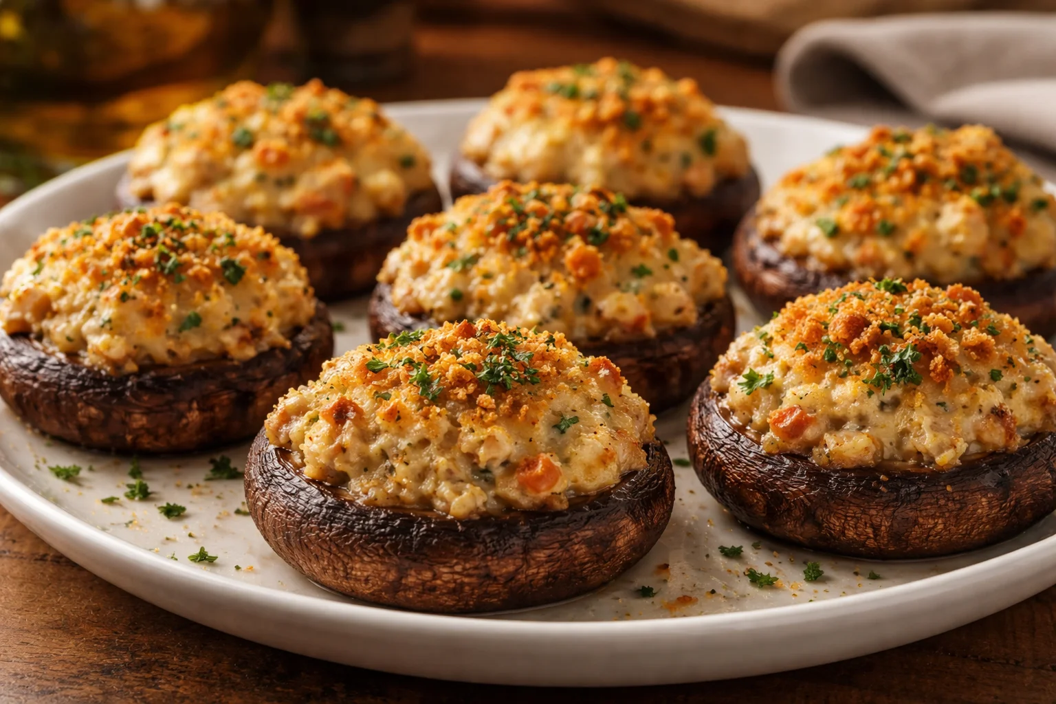 Delicious Crab Stuffed Portobello Mushrooms You’ll Love