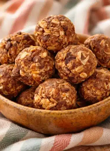 Healthy Protein Balls With Dates made from Medjool dates and nut butter.