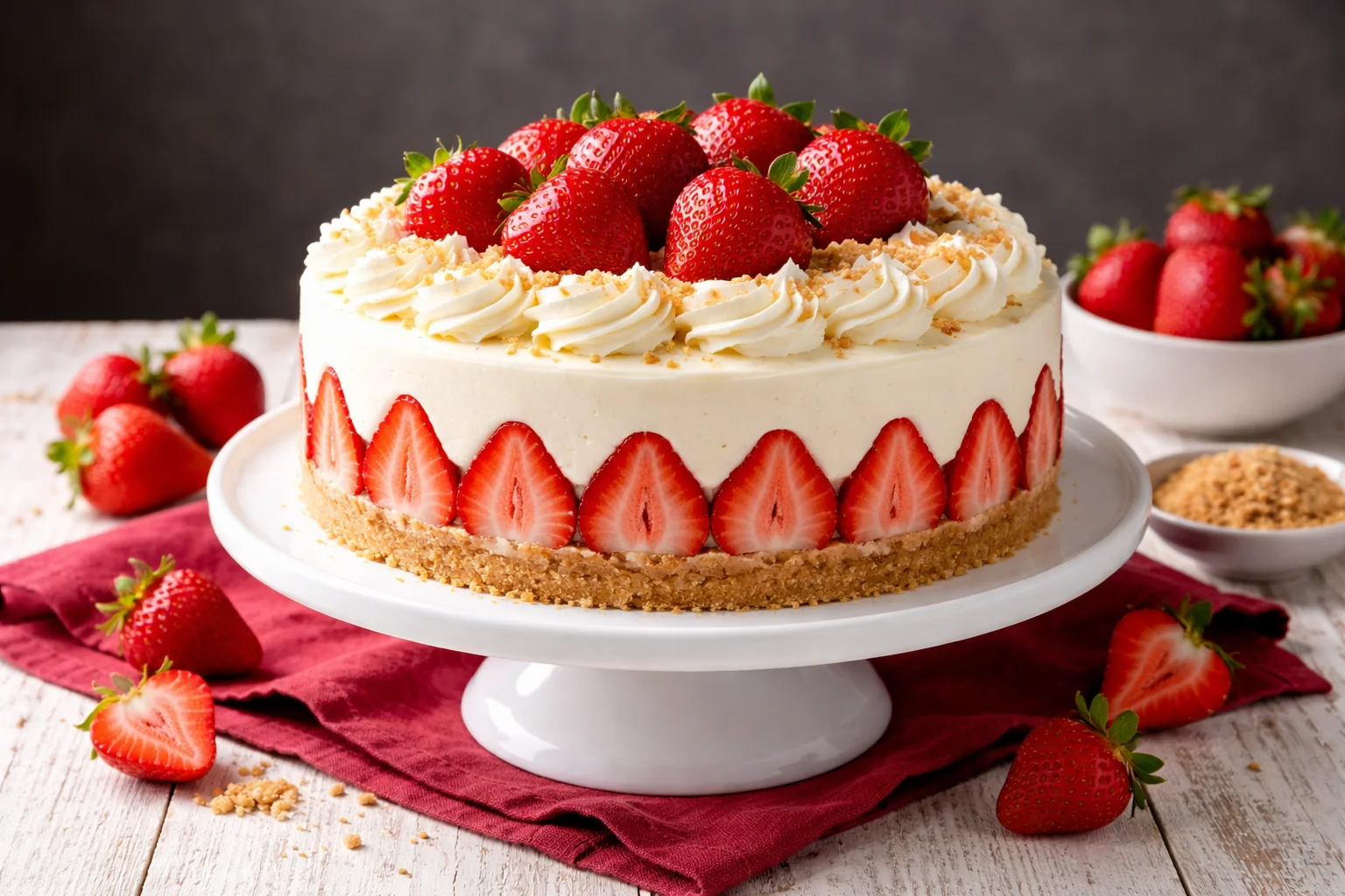 Strawberry Shortcake Cheesecake