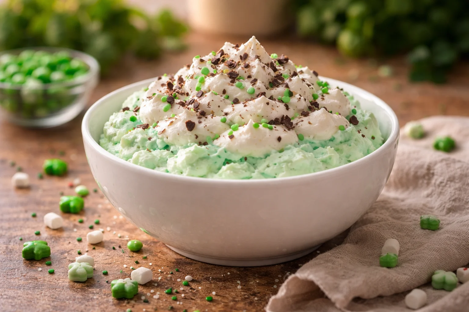 Deliciously Easy Shamrock Cheesecake Fluff to Celebrate St. Patrick’s Day