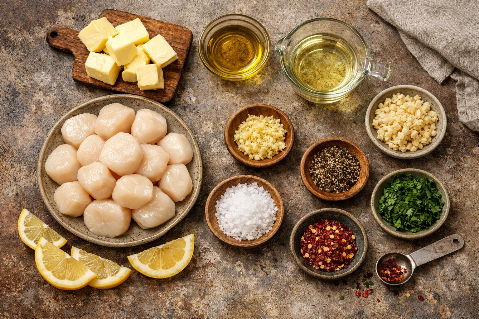 Garlic Butter Scallops with White Wine Sauce: A Flavorful Delight