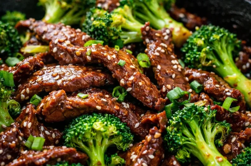 Delicious Beef and Broccoli Stir Fry Better Than Takeout in a bowl with chopsticks.
