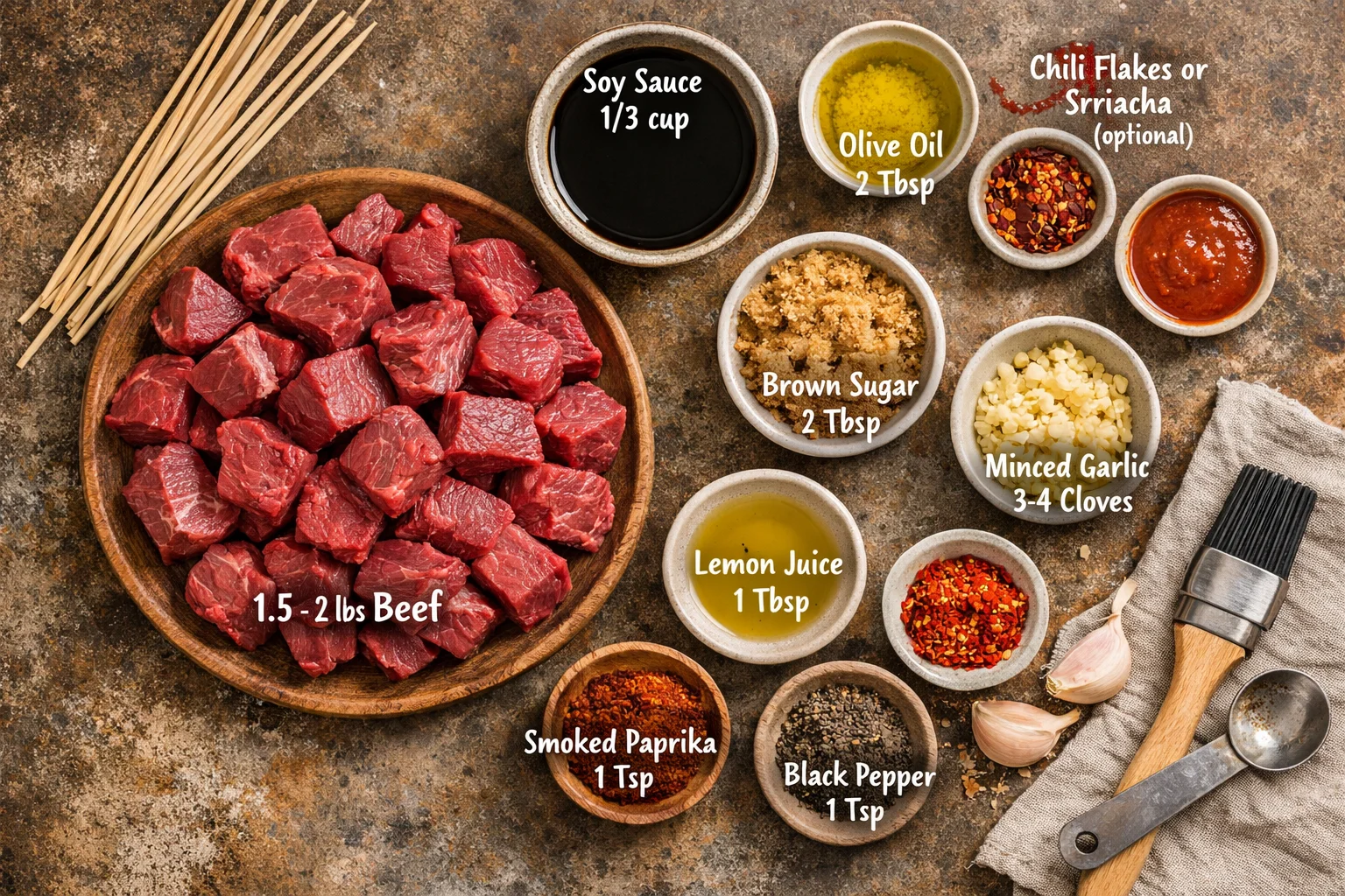 Australian beef skewers recipe