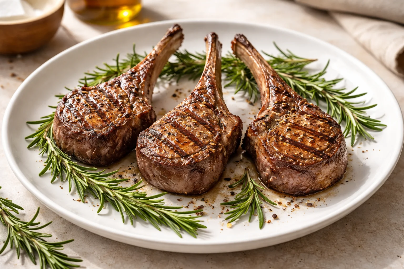 Australian grilled lamb chops