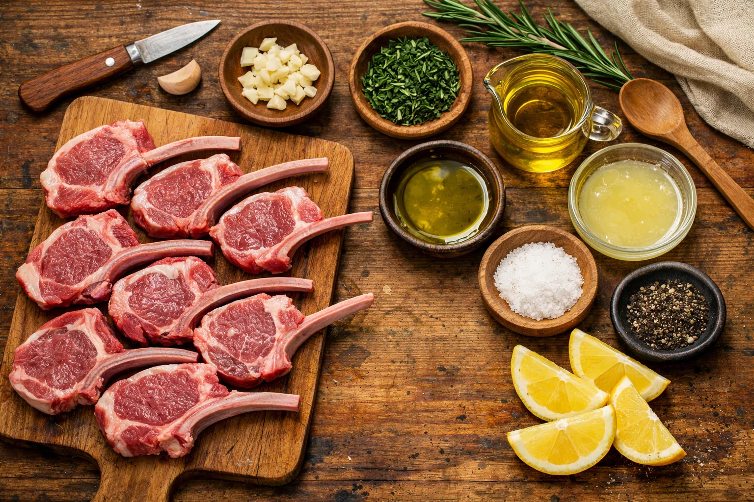Australian grilled lamb chops