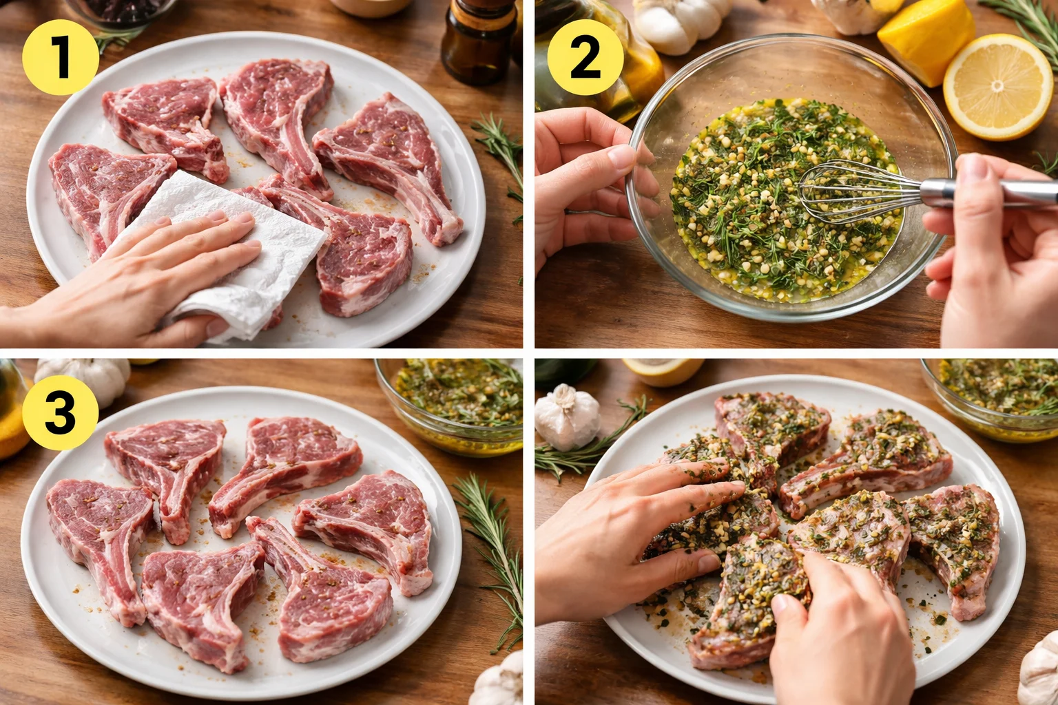 Australian grilled lamb chops