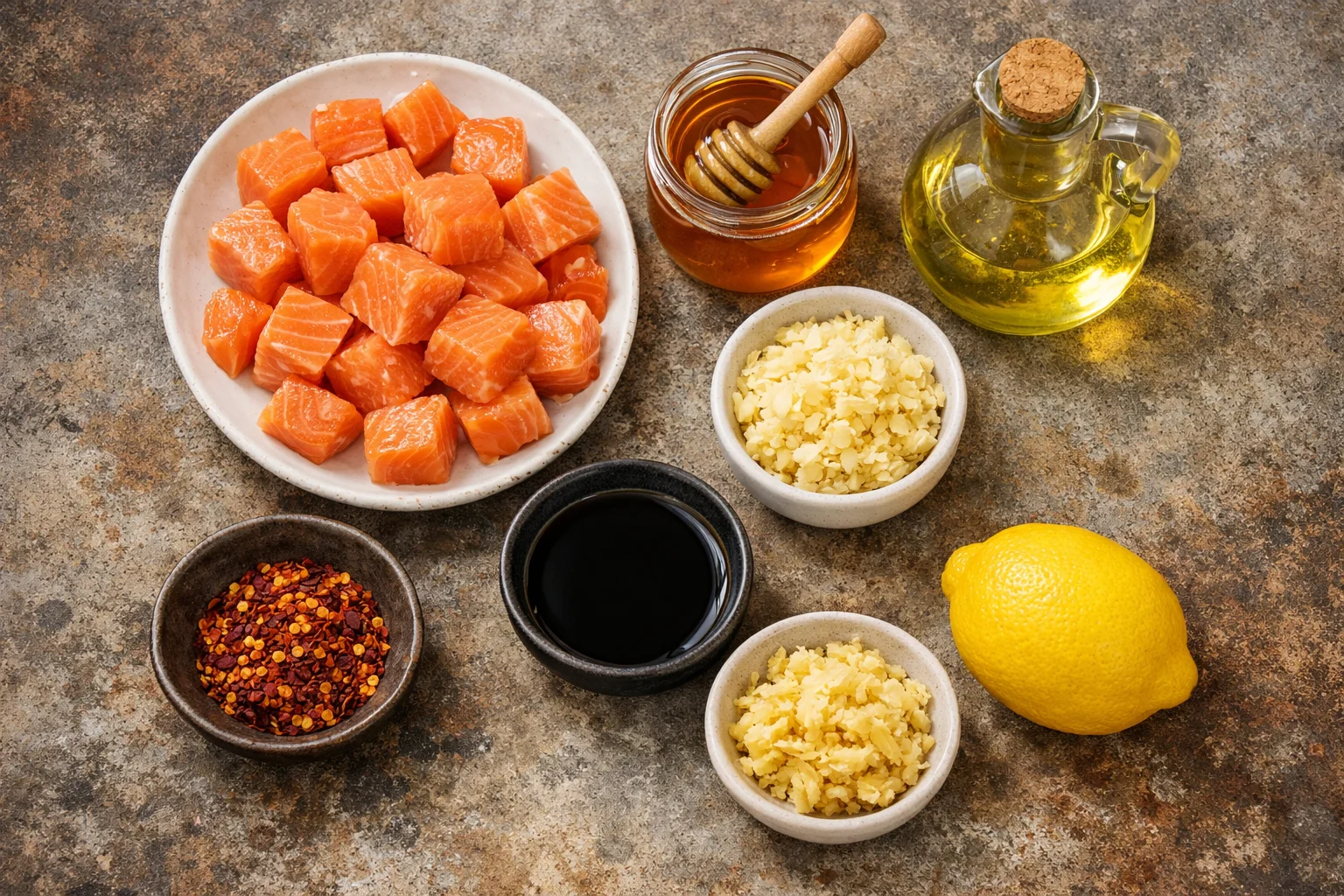 Honey Garlic Salmon Bites (Air Fryer)