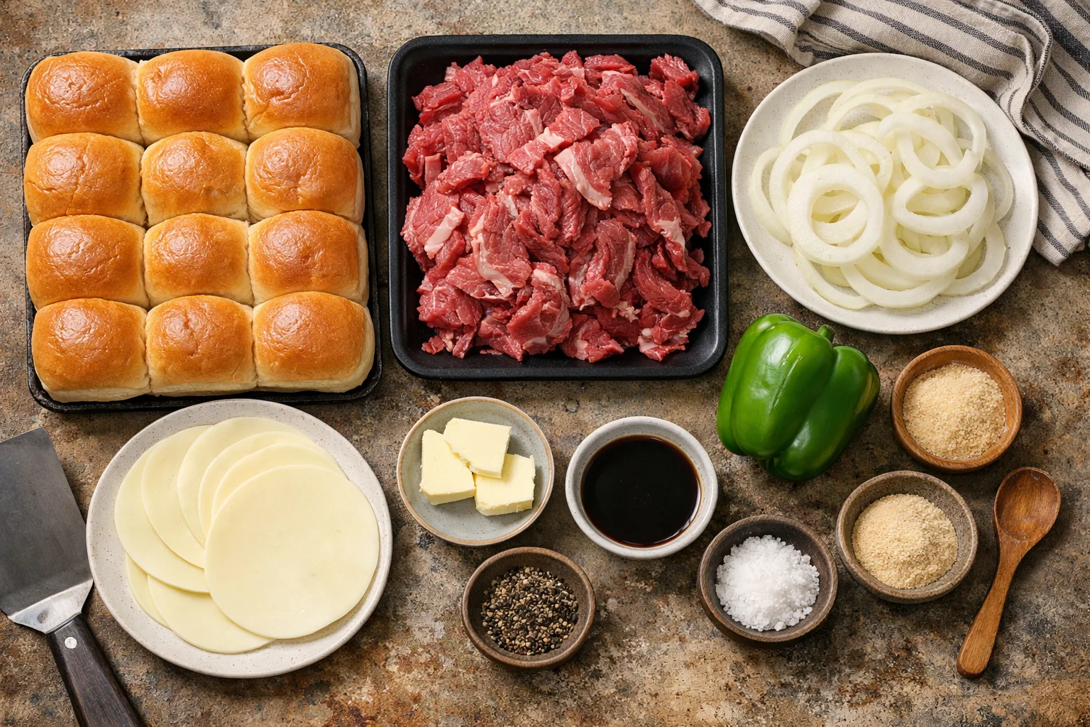 Philly Cheesesteak Sliders with Provolone