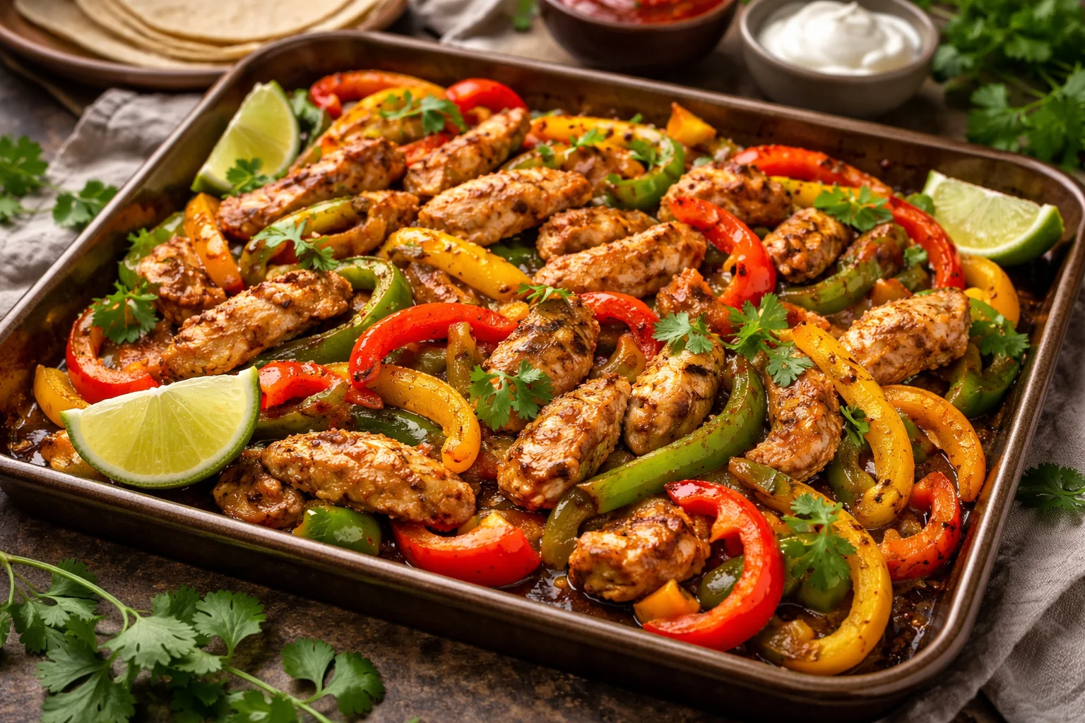 Sheet Pan Chicken Fajitas for Busy Weeknights