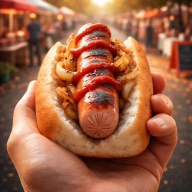 Delicious Australian sausages BBQ sizzling on the grill, a classic Aussie snags experience.