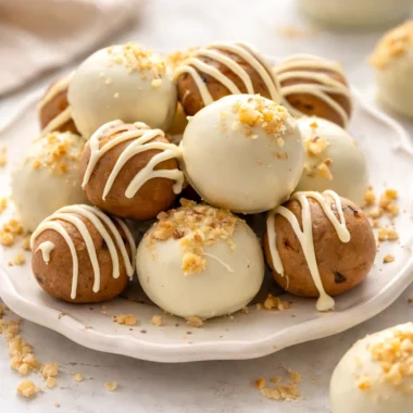 Sweet and Simple Carrot Cake Protein Balls You’ll Love 37 No-Bake Carrot Cake Protein Balls with oats, almond butter, and raisins.