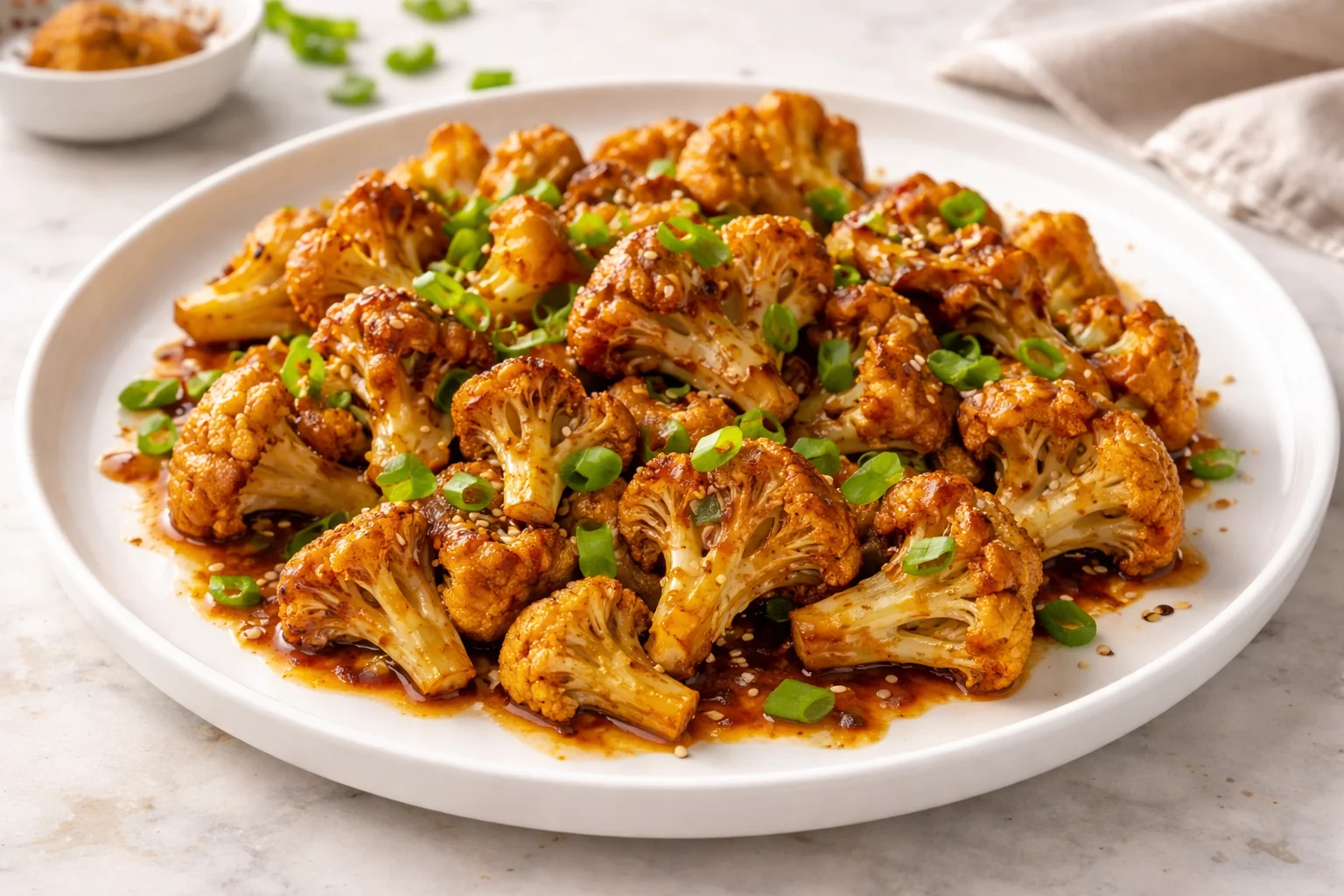 Sweet and Spicy Maple Sriracha Cauliflower Recipe You’ll Love