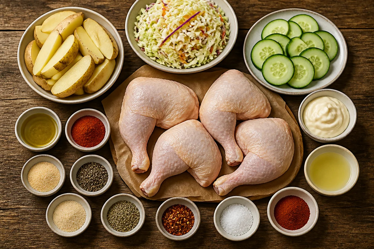 Grilled Chicken With Crispy Potatoes