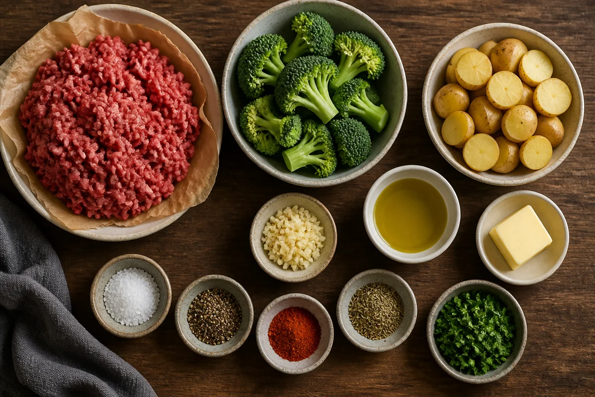 Crispy Beef & Broccoli Potato Bowl