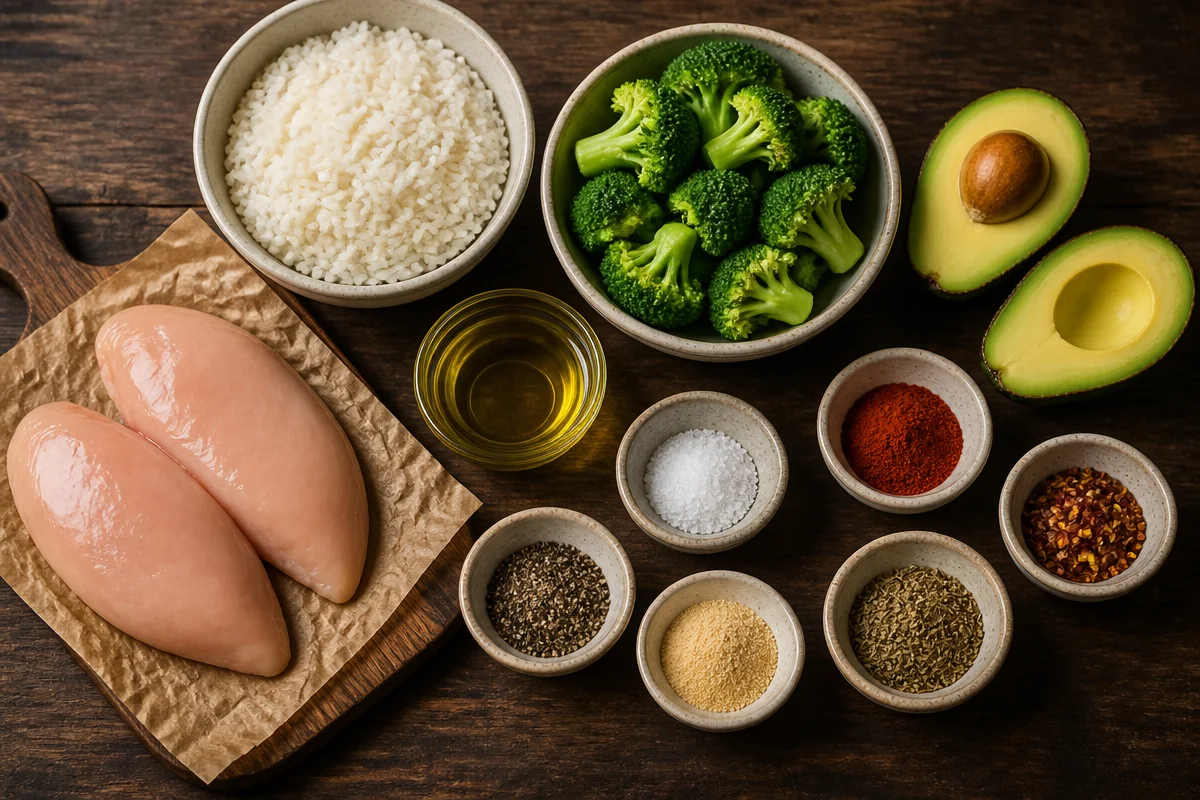 Crispy Chicken Broccoli Rice Bowl