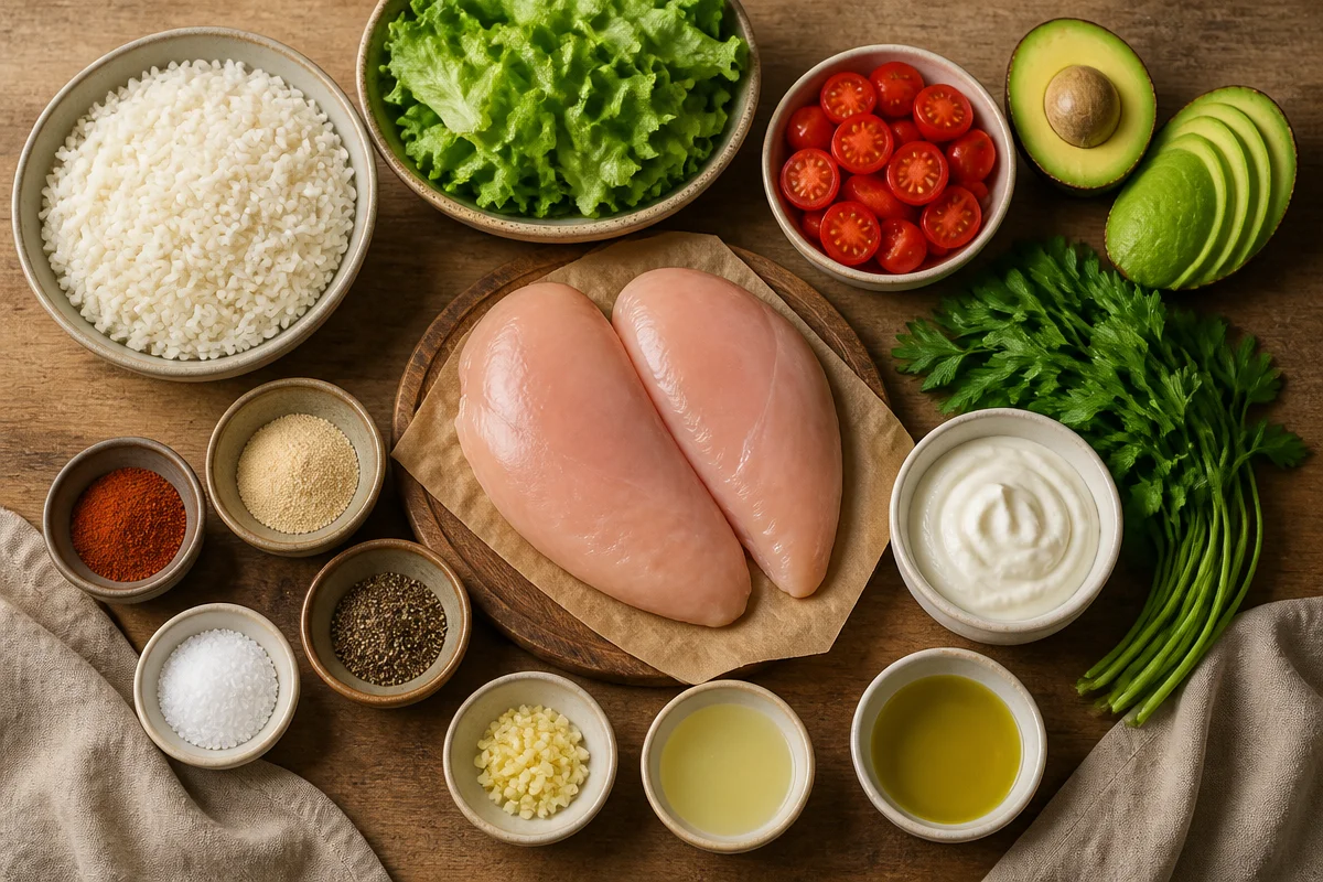 Herb-Grilled Chicken Rice Bowl