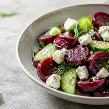 Ruby Beet Salad For Spring 35 Ruby Beet Salad with fresh greens and vibrant colors for a spring dish