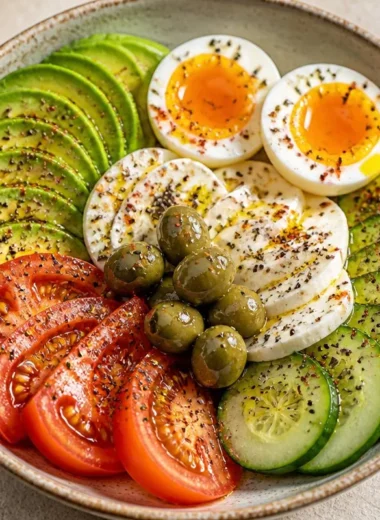 Silky Protein Breakfast Bowl filled with healthy ingredients for a nutritious breakfast.