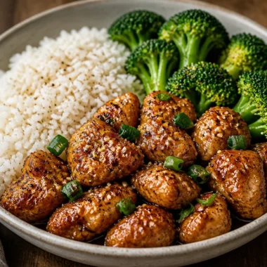 Crispy Chicken and Veggies Protein Bowl 30 Crispy Chicken and Veggies Protein Bowl with colorful vegetables in a bowl.