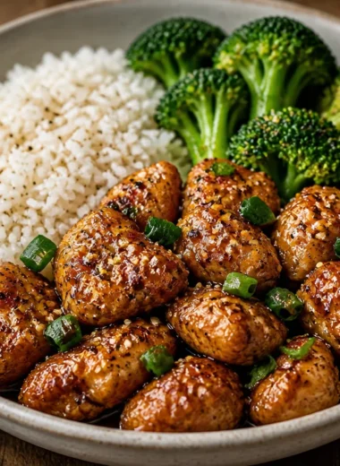 Crispy Chicken and Veggies Protein Bowl with colorful vegetables in a bowl.