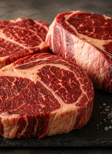 High-quality raw beef steak ready for cooking