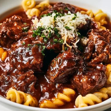Bowl of authentic Hirschgulasch, a traditional German venison goulash dish.