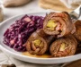 Beef Roll Ups with Red Cabbage