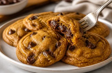 Delicious brown butter pumpkin cookies with a soft and chewy texture