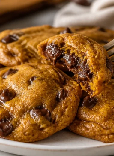Delicious brown butter pumpkin cookies with a soft and chewy texture