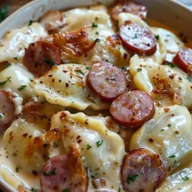Crockpot Pierogi Casserole with Kielbasa 25 Delicious Crockpot Pierogi Casserole with Kielbasa topped with cheese
