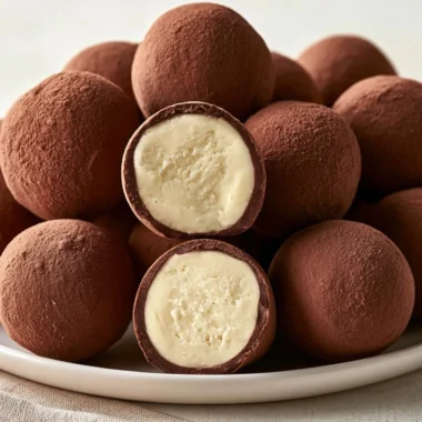 Delicious Marzipankartoffeln, traditional German marzipan potatoes on a festive plate.