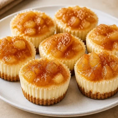 Mini Pineapple Upside Down Cheesecakes 25 Mini pineapple upside down cheesecakes with caramelized pineapple topping