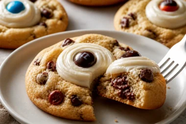 Spooky Monster Eyeball Cookies perfect for Halloween festivities.