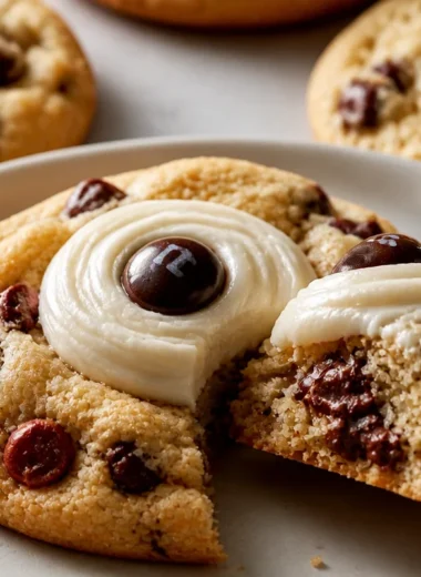 Spooky Monster Eyeball Cookies perfect for Halloween festivities.