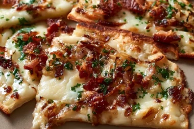 Delicious Rahmfleckerl, a creamy Austrian dish served on a plate