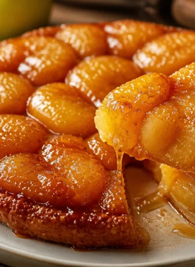 Tarte Tatin aux Pommes, a delicious upside-down apple tart