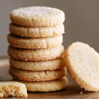 Traditional German Heidesand shortbread cookies made with brown butter