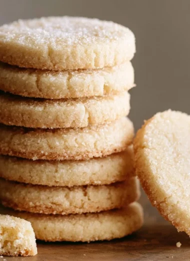 Traditional German Heidesand shortbread cookies made with brown butter