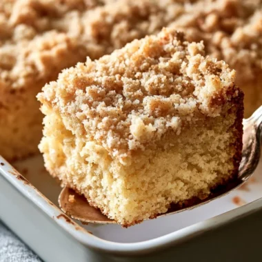 Slice of traditional German Streuselkuchen with crumb topping on a plate