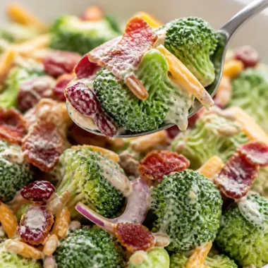 Festlicher Brokkoli-Salat für besondere Anlässe beeindruckend serviert