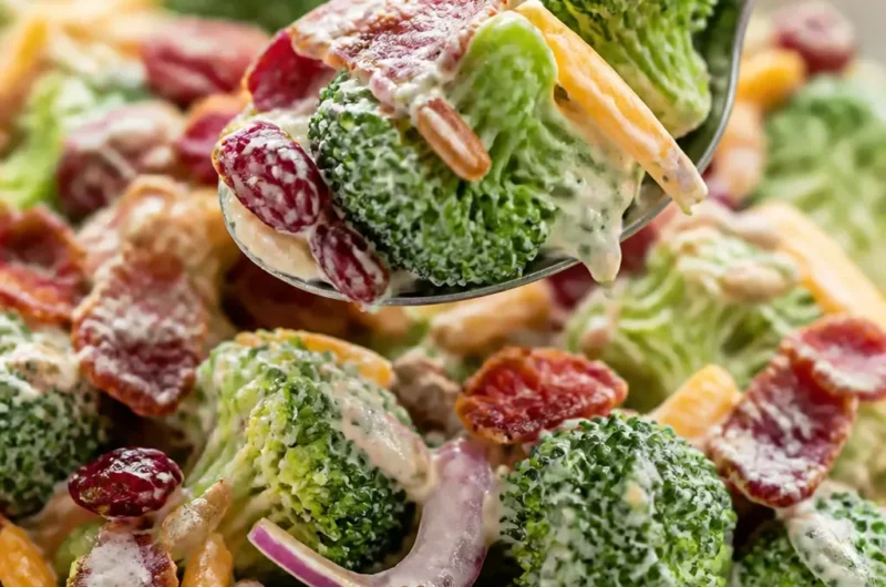 Festlicher Brokkoli-Salat für besondere Anlässe beeindruckend serviert