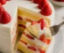 Japanische Erdbeersponge-Kuchen (Erdbeerkuchen)