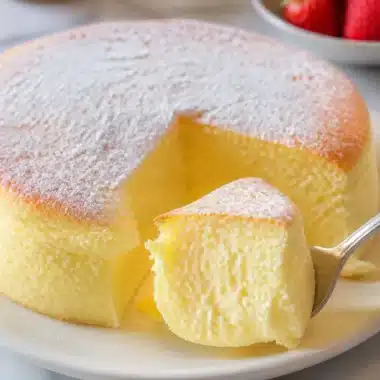 Japanischer Baumwollkuchen, leicht und fluffig, perfekt für jeden Anlass.