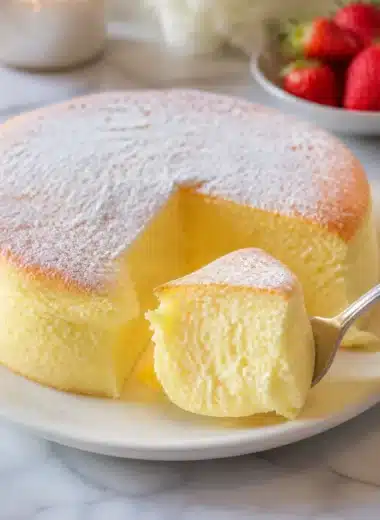 Japanischer Baumwollkuchen, leicht und fluffig, perfekt für jeden Anlass.