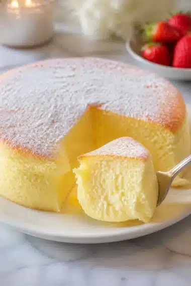 Japanischer Baumwollkuchen, leicht und fluffig, perfekt für jeden Anlass.