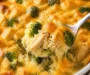Käse-Kbrokkoli-Hähnchen und Reis Auflauf