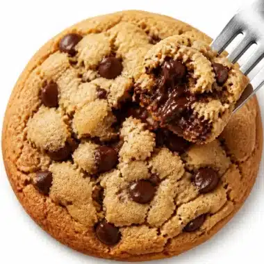 Knusprige Schokoladenstückchen-Kekse frisch gebacken auf einem Teller