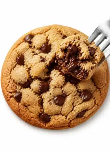 Knusprige Schokoladenstückchen-Kekse frisch gebacken auf einem Teller