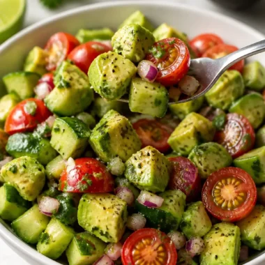 The BEST Avocado Salad 38 Erfrischender Avocado-Salat mit Gemüse und Zitronendressing